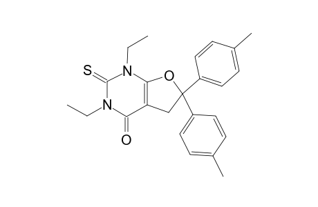 1,3-diethyl-6,6-bis(4-methylphenyl)-2-sulfanylidene-5H-furo[2,3-d]pyrimidin-4-one