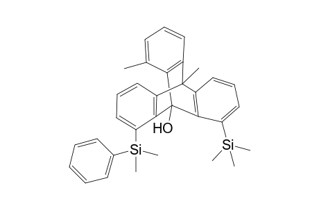 1,10-dimethyl-13-dimethylphenylsilyl-9-hydroxy-8-trimethylsilyltriptycene