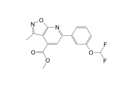 isoxazolo[5,4-b]pyridine-4-carboxylic acid, 6-[3-(difluoromethoxy)phenyl]-3-methyl-, methyl ester