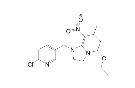 1-((6-chloropyridin-3-yl)methyl)-5-ethoxy-7-methyl-8-nitro-1,2,3,5,6,7-hexahydroimidazo[1,2-a]pyridine