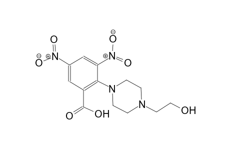 2-[4-(2-hydroxyethyl)-1-piperazinyl]-3,5-dinitrobenzoic acid