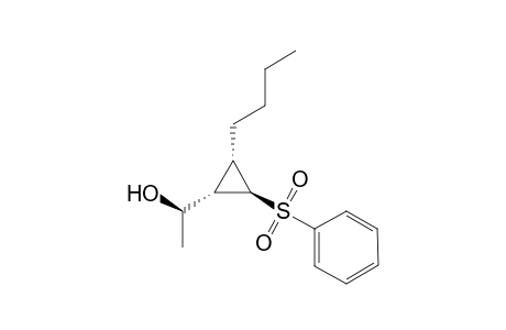 (1R*,2S*,3S*,1'R*) 1-(1-Hydroxyethyl)-2-(phenylsulfonyl)-3-n-butylcyclopropane