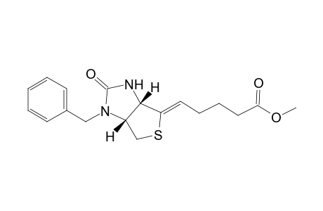 (5Z)-5-[(3aR,6aS)-2-oxo-3-(phenylmethyl)-1,3a,4,6a-tetrahydrothieno[3,4-d]imidazol-6-ylidene]pentanoic acid methyl ester