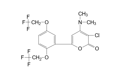 6-[2,5-bis(2,2,2-trifluoroethoxy)phenyl]-3-chloro-4-(dimethylamino)-2H-pyran-2-one