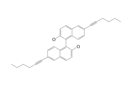 6-Hex-1-ynyl-1-(6-hex-1-ynyl-2-hydroxy-1-naphthalenyl)-2-naphthalenol