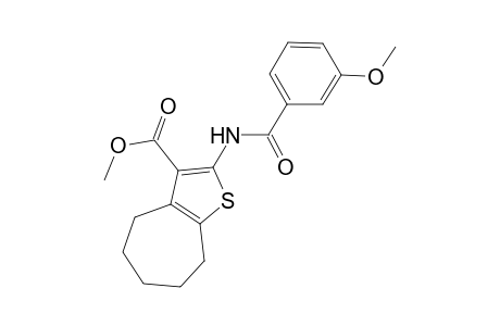 methyl 2-[(3-methoxybenzoyl)amino]-5,6,7,8-tetrahydro-4H-cyclohepta[b]thiophene-3-carboxylate