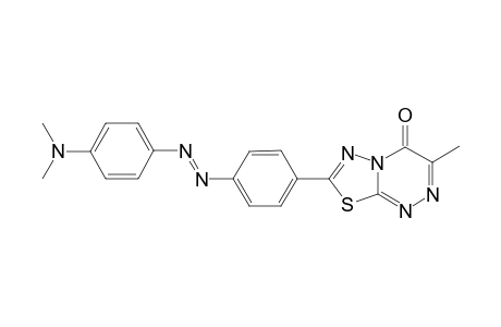 7-[p-(4-(Dimethylamino)phenylazidophenyl]-3-methyl-4H-[1,3,4]thiadiazolo[2,3-c][1,2,4]triazin-4-one