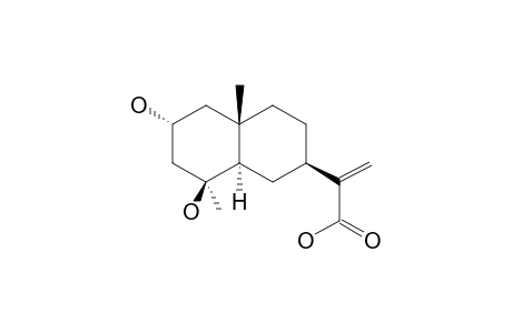 2-ALPHA-HYDROXY-4-EPI-ILICIC-ACID;2-ALPHA,4-BETA-DIHYDROXY-EUDESM-11(13)-EN-5-ALPHA,7-ALPHA-H-12-OIC-ACID