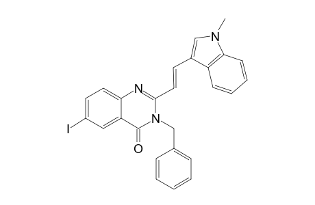 3-benzyl-6-iodo-2-[(E)-2-(1-methyl-1H-indol-3-yl)ethenyl]-4(3H)-quinazolinone