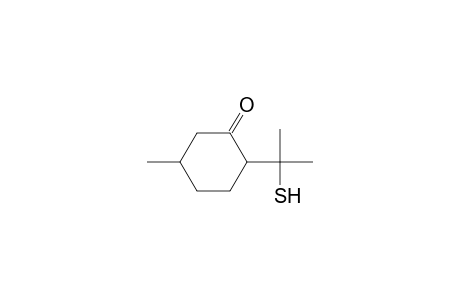 Cyclohexanone, 2-(1-mercapto-1-methylethyl)-5-methyl-, (2R-cis)-