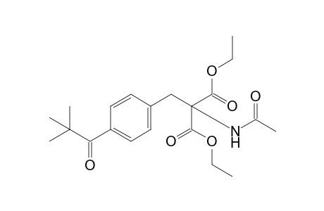 acetamido(p-pivaloylbenzyl)malonic acid, diethyl ester