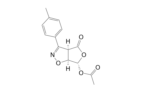 3-(4-METHYLPHENYL)-4-OXO-6-ACETOXY-3A,4,6,6A-TETRAHYDROFURO-[3,4-D]-ISOXAZOLE