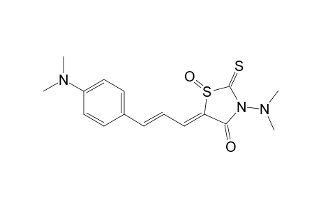 3-Dimethylamino-5-[3'-(4"-dimethylaminophenyl)prop-2'-en-1'-ylidene]-4-oxothiazolidine-2-thione - S-oxide