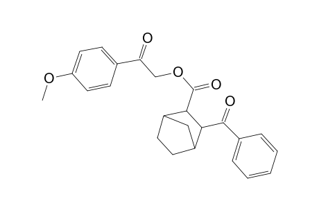 Bicyclo[2.2.1]heptane-2-carboxylic acid, 3-benzoyl-, 2-(4-methoxyphenyl)-2-oxoethyl ester