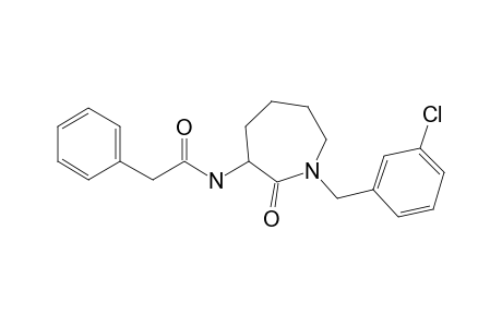 N-[1-(3-Chlorobenzyl)-2-oxoazepan-3-yl]-2-phenylacetamide