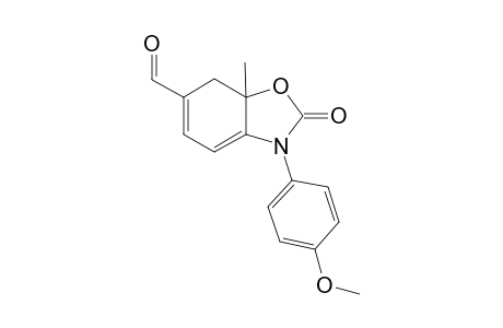 6-Formyl-7a-methyl-3-(4-methoxyphenyl)-7,7a-dihydrobenzo[d]oxazol-2(3H)-one