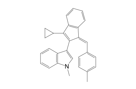 (Z)-3-(3-Cyclopropyl-1-(4-methylbenzylidene)-1H-inden-2-yl)-1-methyl-1H-indole