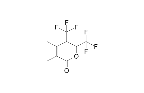 2H-Pyran-2-one, 3,4-dimethyl-5,6-bis(trifluoromethyl)-5,6-dihydro-