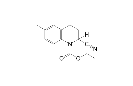 2-cyano-3,4-dihydro-6-methyl-1(2H)-quinolinecarboxylic acid, ethyl ester
