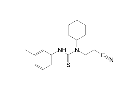 1-(2-cyanoethyl)-1-cyclohexyl-2-thio-3-m-tolylurea