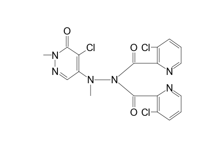 1,1-bis(3-chloropicolinoyl)-2-(5-chloro-1,6-dihydro-1-methyl-6-oxo-4-pyridazinyl)-2-methylhydrazine