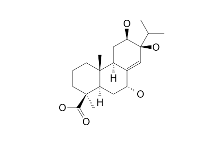 AQUILARABIETIC_ACID_G;7-ALPHA,12-BETA,13-BETA-TRIHYDROXYABIET-8-(14)-EN-18-OIC_ACID