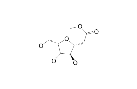 Methyl 2-[3,4-dihydroxy-5-(hydroxymethyl)tetrahydrofuran-2-yl]ethanoate