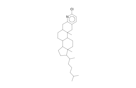 Cholest-2-ene[3,2-b]pyridine, 2'-chloro-