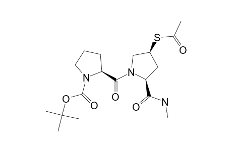 (2S,4S)-N-[(2S)-N-(TERT.-BUTOXYCARBONYL)-PROLYL]-4-(ACETYLTHIO)-PROLINE-METHYLAMIDE