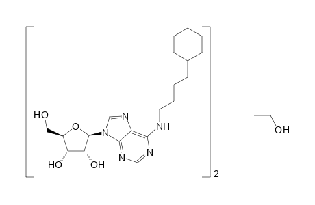 N-(4-cyclohexylbutyl)adenosine, compound with ethyl alcohol (2:1)
