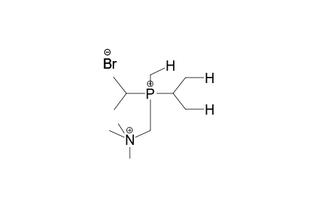 TRIMETHYLAMMONIOMETHYLDIISOPROPYLMETHYLPHOSPHONIUM DIBROMIDE