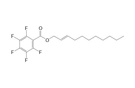 Pentafluorobenzoic acid, undec-2-enyl ester