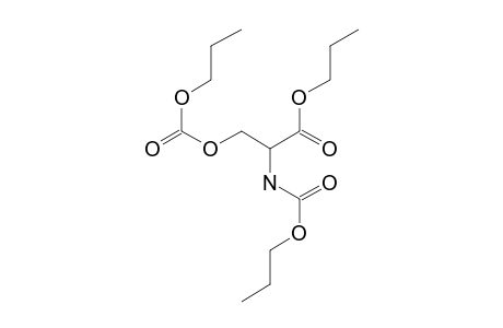 L-Serine, N,o-bis(N-propyloxycarbonyl)-, N-propyl ester