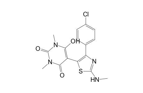 5-[4-(4-Chlorophenyl)-2-methylaminothiazol-5-yl]-6-hydroxy-1,3-dimethylpyrimidine-2,4(1H,3H)-dione