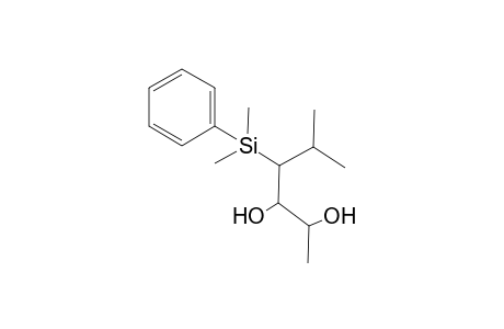 (2RS,3RS,4SR)-4-Dimethyl(phenyl)silyl-5-methylhexane-2,3-diol