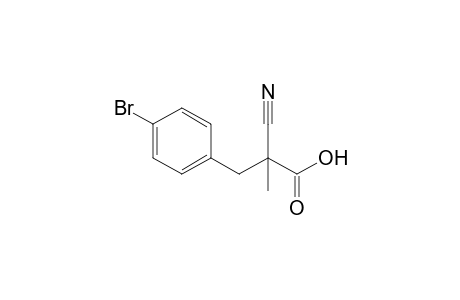 3-(4-bromophenyl)-2-cyano-2-methylpropanoic acid