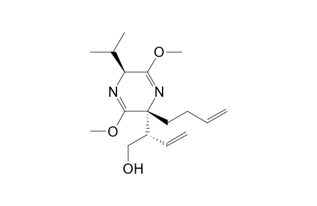 (2R,5S,1'S)-5-(3-Butenyl)-2,5-dihydro-3,6-dimethoxy-5-(1-hydroxymethyl-2-propenyl)-2-isopropylpyrazine