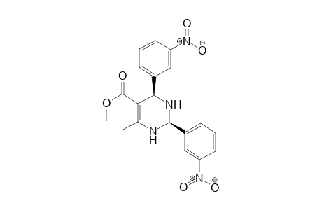 Methyl cis-2,4-bis-(3-nitrophenyl)-6-methyl-1,2,3,4-tetrahydropyrimidine-5-carboxylate