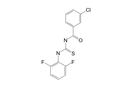 1-(m-chlorobenzoyl)-3-(2,6-difluorophenyl)-2-thiourea