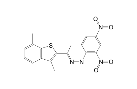 2-Acetyl-3,7-dimethylbenzo(B)thiophene 2,4-dinitrophenylhydrazone