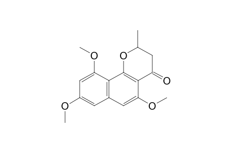 5-METHYL-DIHYDROFLAVASPERONE;2,3-DIHYDRO-5,8,10-TRIMETHOXY-2-METHYL-4H-NAPHTHO-[1,2-B]-PYRAN-4-ONE
