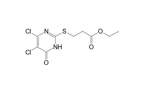 3-[(4,5-dichloro-1,6-dihydro-6-oxo-2-pyrimidinyl)thio]propionic acid, ethyl ester