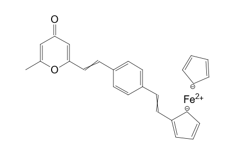 2-[4-(2-Ferrocenylvinyl)styryl]-6-methyl-4H-pyran-4-one