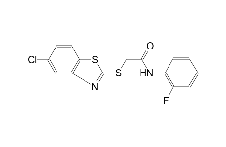 acetamide, 2-[(5-chloro-2-benzothiazolyl)thio]-N-(2-fluorophenyl)-