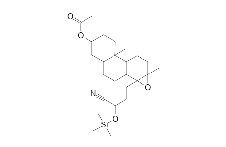 1a-(3-Cyano-3-[(trimethylsilyl)oxy]propyl)-7a,9a-dimethyltetradecahydrophenanthro[1,2-b]oxiren-5-yl acetate