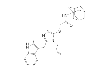 N-(1-adamantyl)-2-({4-allyl-5-[(2-methyl-1H-indol-3-yl)methyl]-4H-1,2,4-triazol-3-yl}sulfanyl)acetamide