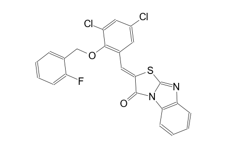 (2Z)-2-[3,5-dichloro-2-(2-fluorobenzyl)oxy-benzylidene]thiazolo[3,2-a]benzimidazol-1-one