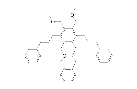 1,2,4-Tris(methoxymethyl)-3,5,6-tris(3-phenylpropyl)benzene