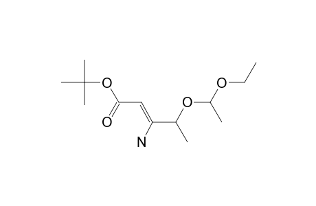 2-Pentenoic acid, 3-amino-4-(1-ethoxyethoxy)-, 1,1-dimethylethyl ester