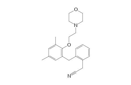 2-(2-(3,5-Dimethyl-2-(2-morpholinoethoxy)benzyl)phenyl)acetonitrile